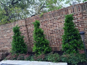 Кирпичный забор сплошной 12 метров фото в Подольске