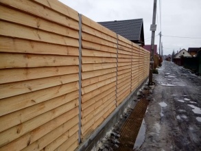 Деревянный забор елочка 150 метров фото в Подольске